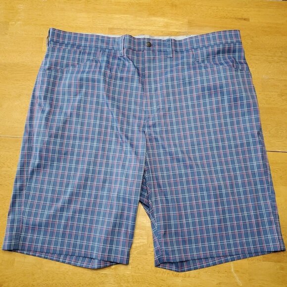 Callaway Other - Callaway Golf Short Men's 42T Blue Plaid Performance Stretch Quick Dry PGA